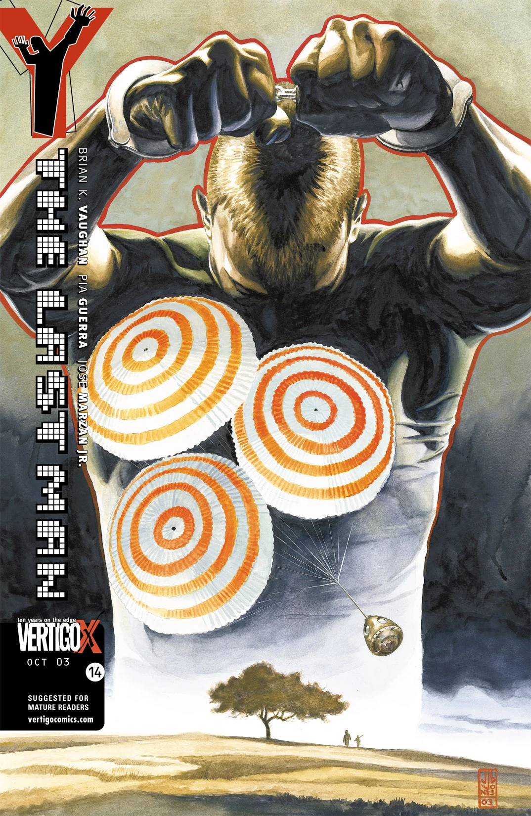 Y: The Last Man #14 (DC, 2003 — Cover A) cover